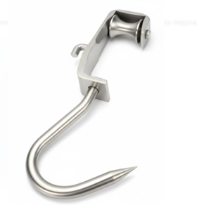 ROLDANA TUBULAR PARA GANADO MAYOR CON GANCHO